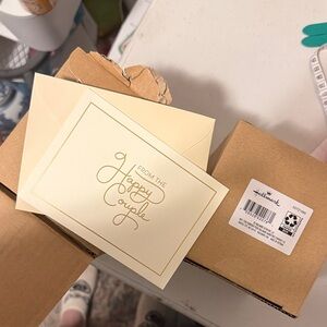 Hallmark Cream Thank You Card